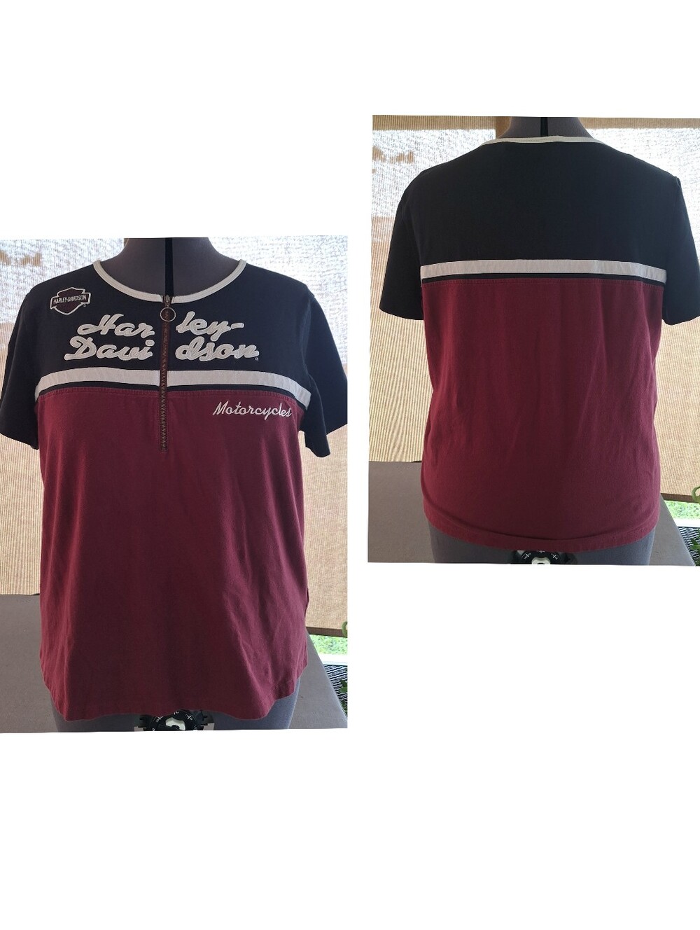 Harley Davidson 1/4 Zip Top